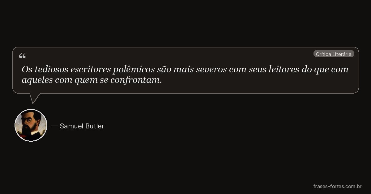 Frase de Samuel Butler