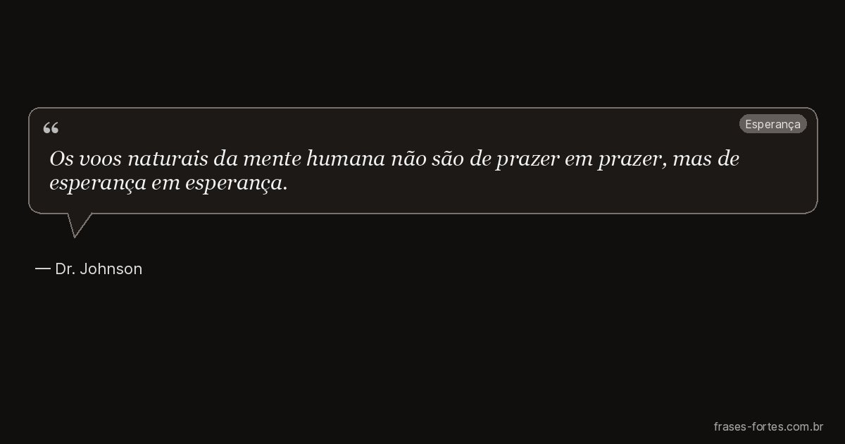 Frase de Dr. Johnson