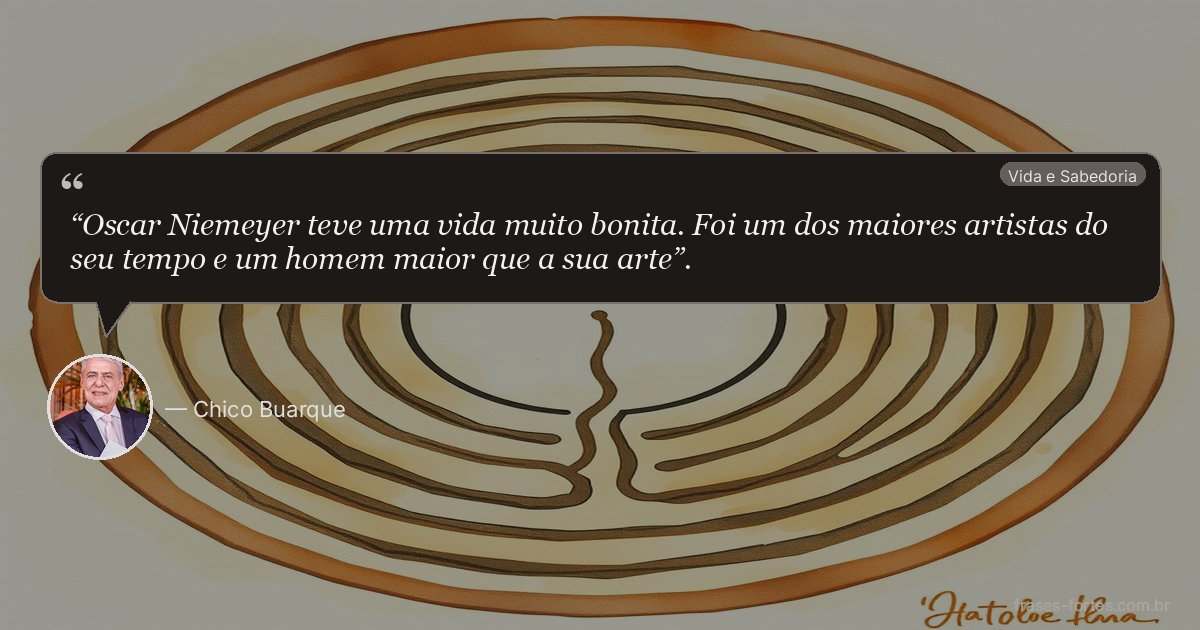 Frase de Chico Buarque