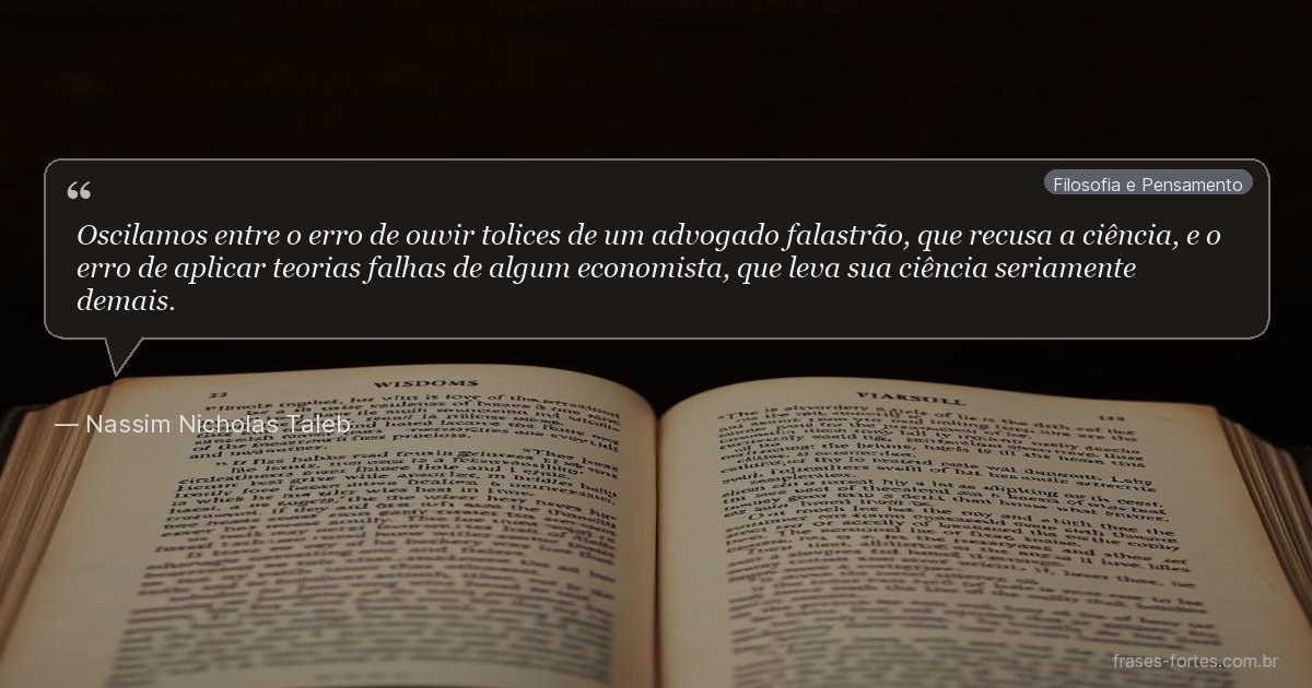 Frase de Nassim Nicholas Taleb