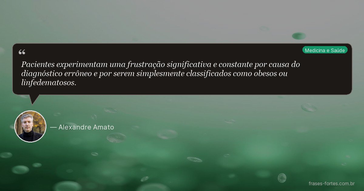 Frase de Alexandre Amato