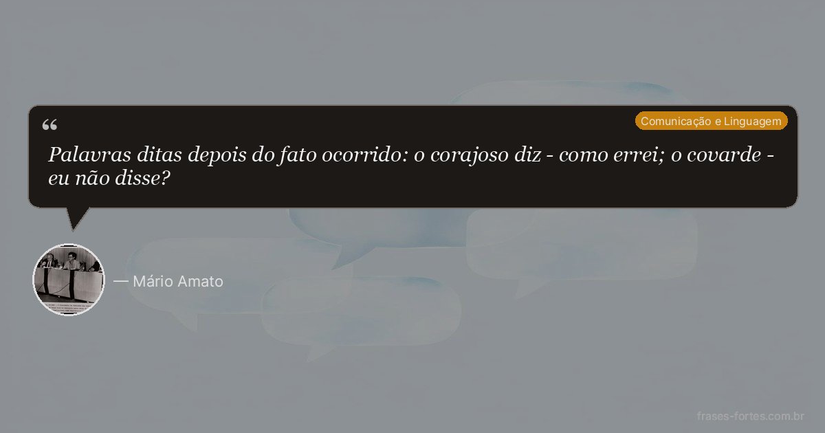 Frase de Mário Amato
