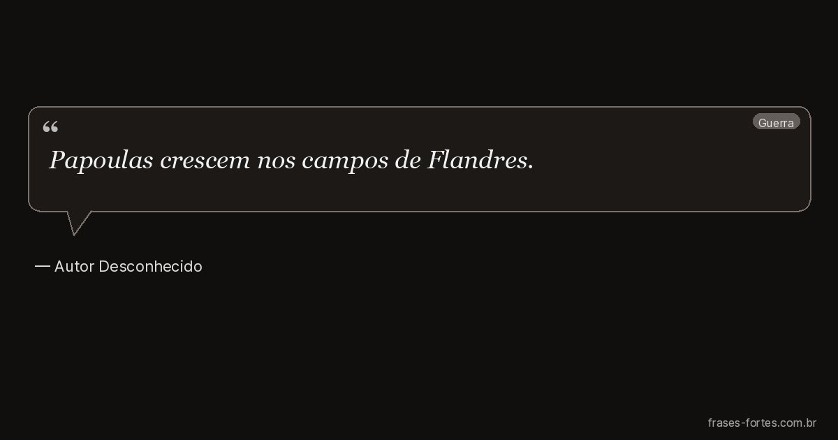 Frase de Autor Desconhecido