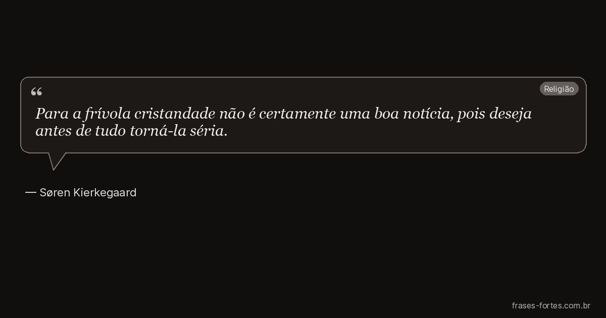 Frase de Søren Kierkegaard
