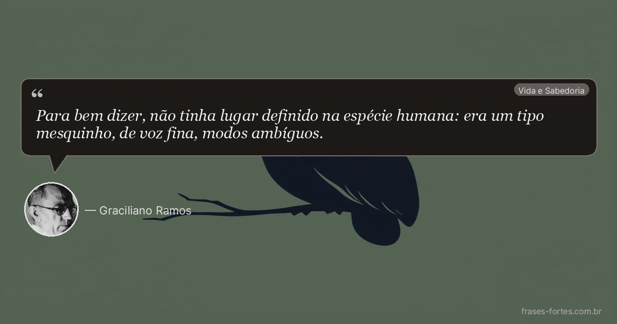 Frase de Graciliano Ramos