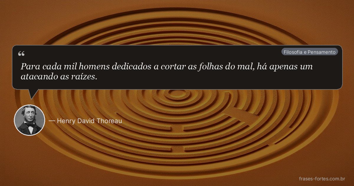 Frase de Henry David Thoreau
