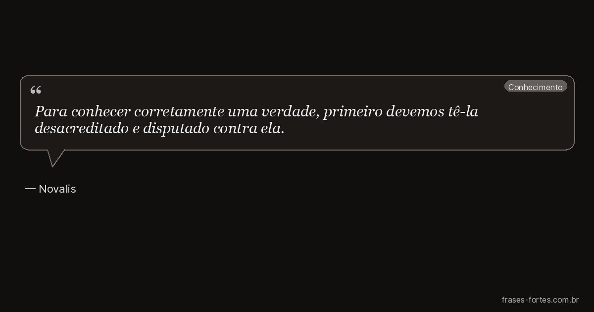 Frase de Novalis