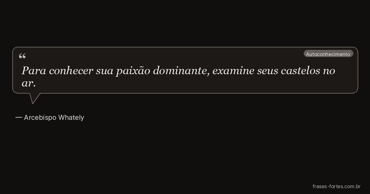 Frase de Arcebispo Whately