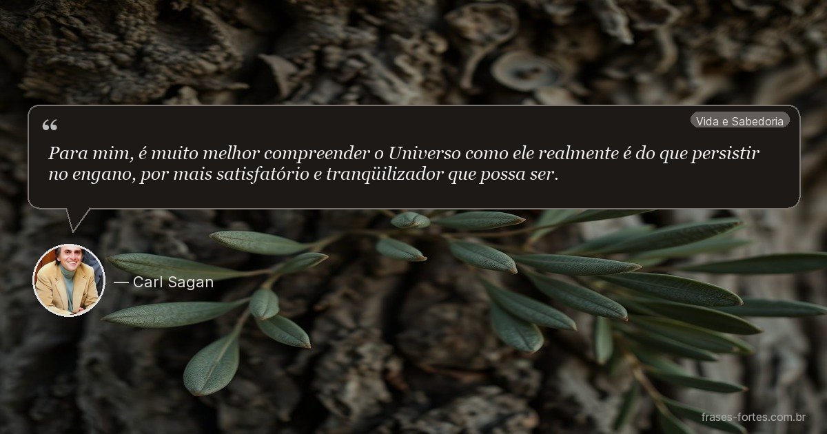 Frase de Carl Sagan