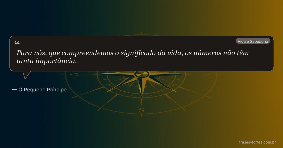 Frase de O Pequeno Príncipe