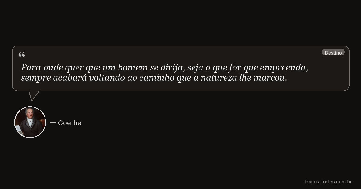 Frase de Goethe