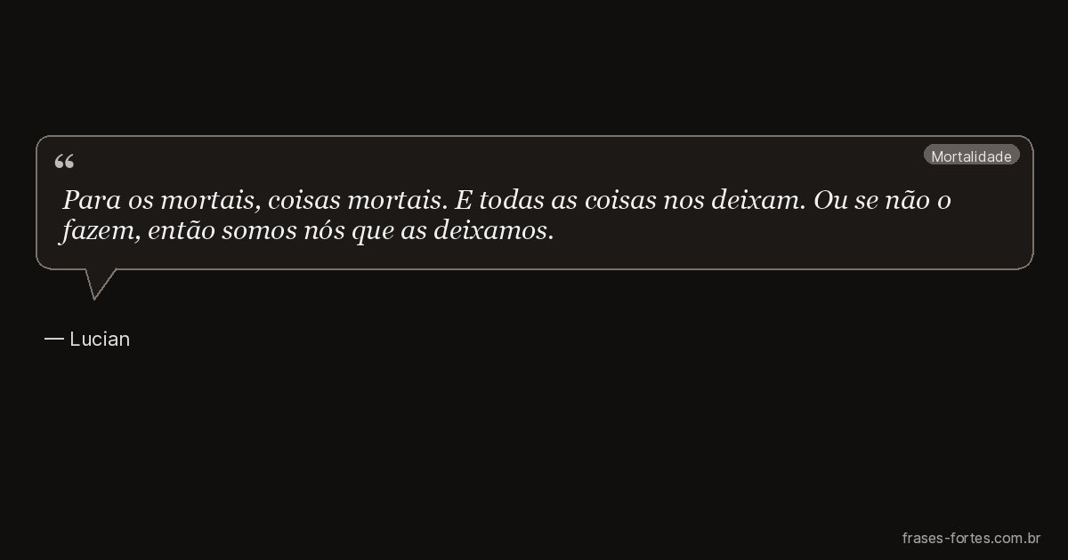 Frase de Lucian