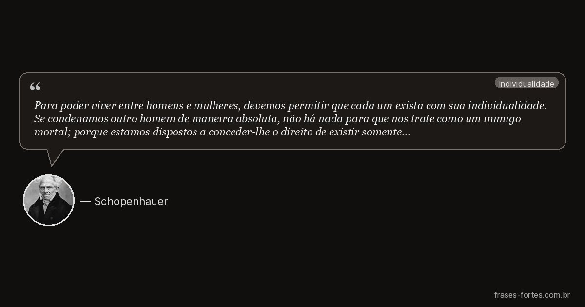 Frase de Schopenhauer