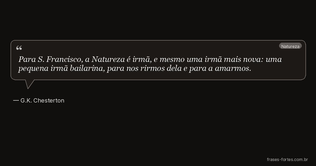 Frase de G.K. Chesterton