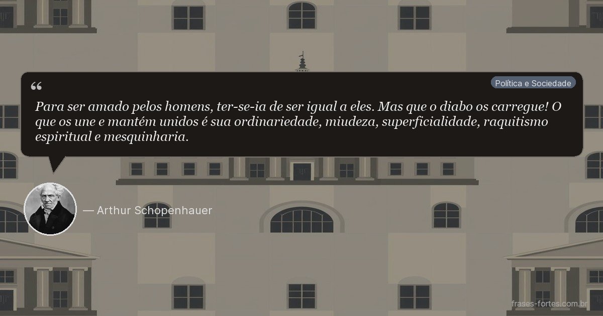 Frase de Arthur Schopenhauer