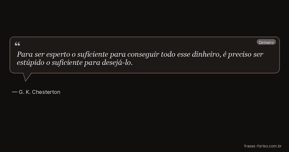 Frase de G. K. Chesterton