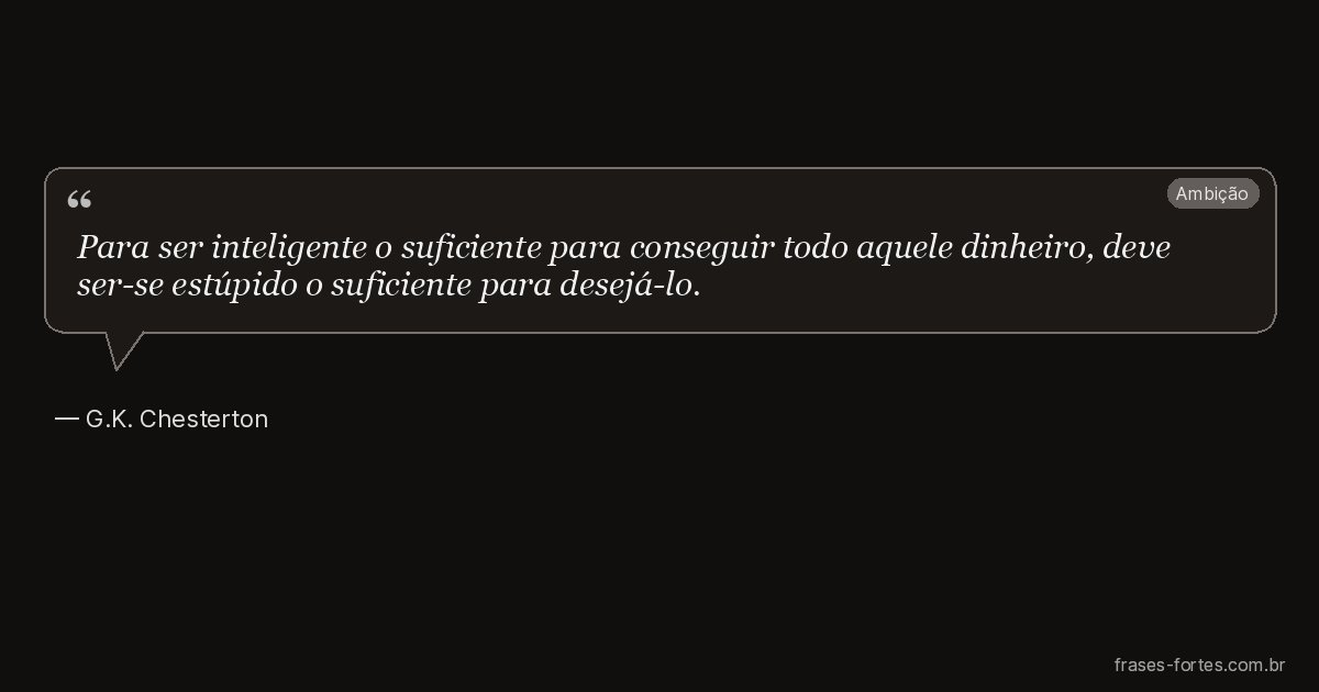 Frase de G.K. Chesterton