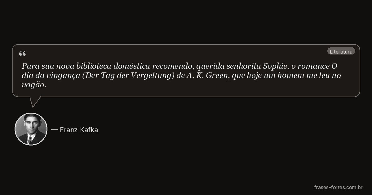 Frase de Franz Kafka