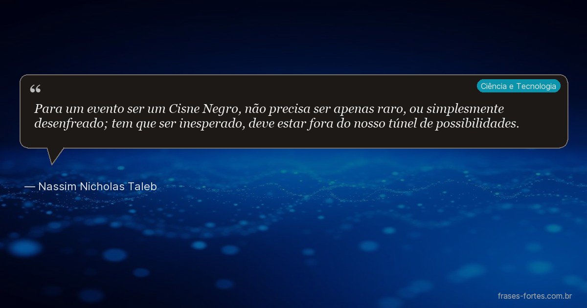 Frase de Nassim Nicholas Taleb