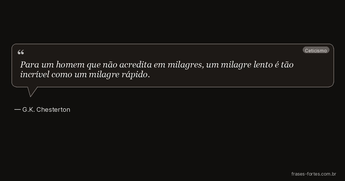 Frase de G.K. Chesterton