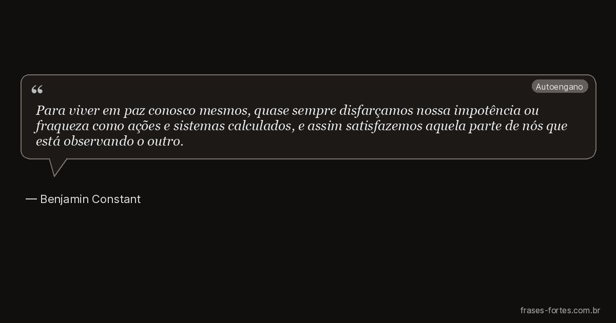 Frase de Benjamin Constant