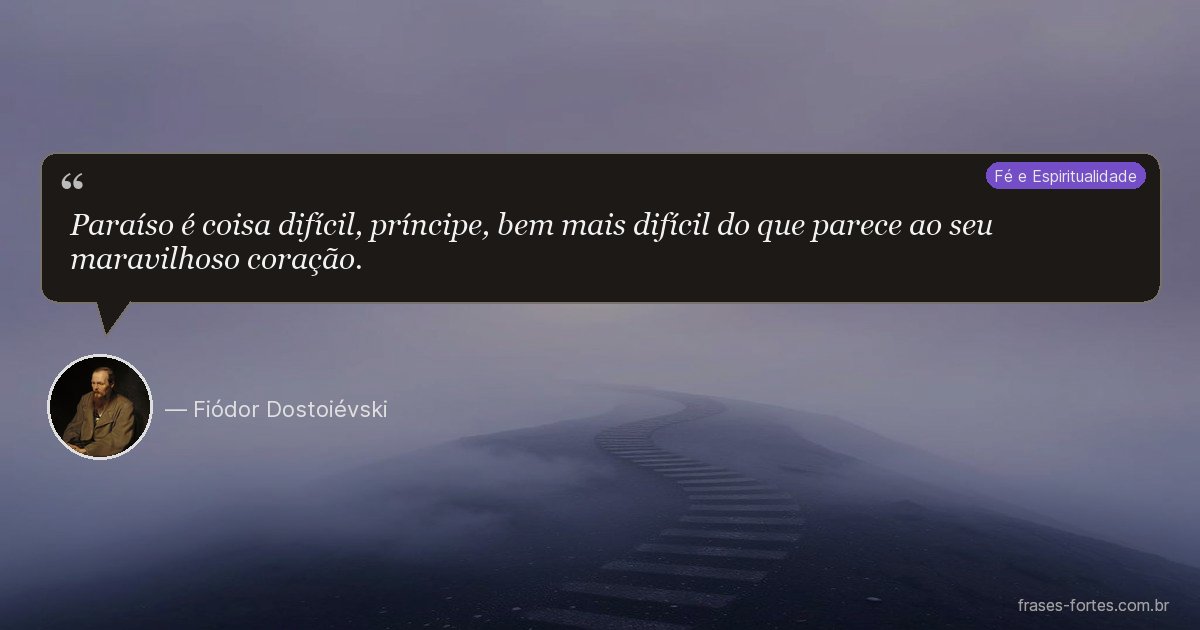 Frase de Fiódor Dostoiévski