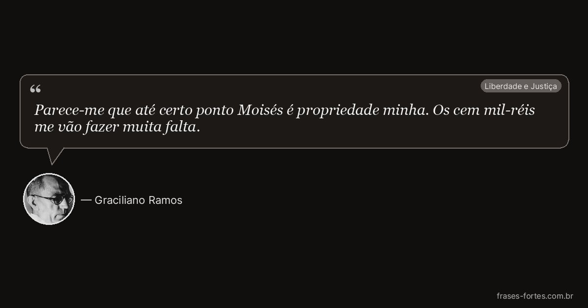 Frase de Graciliano Ramos