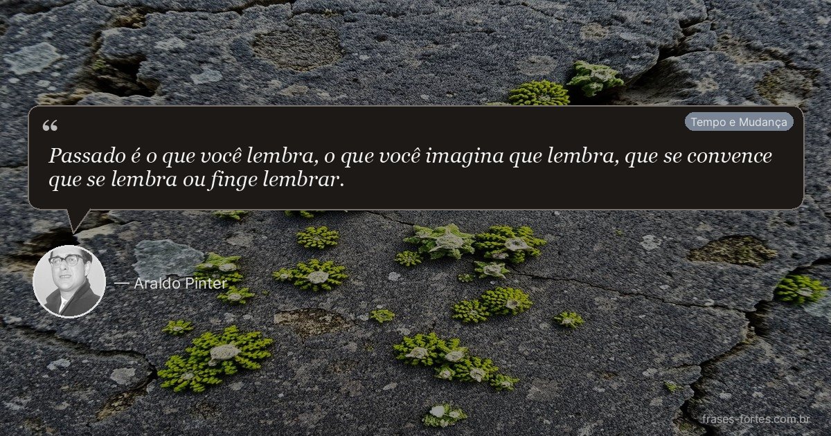 Frase de Araldo Pinter