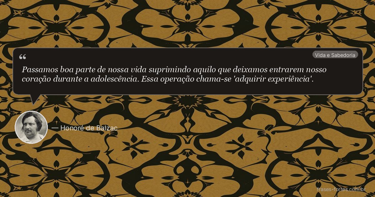 Frase de Honoré de Balzac