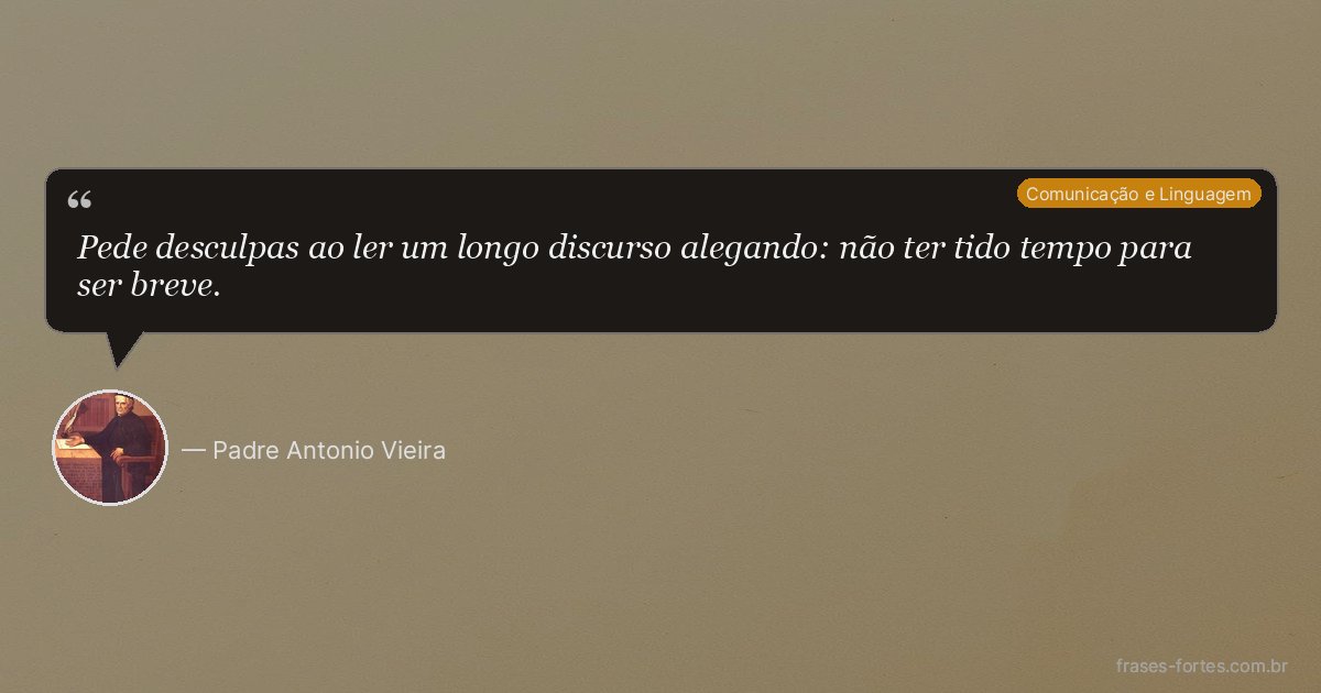 Frase de Padre Antonio Vieira