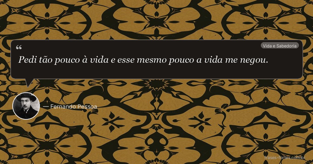 Frase de Fernando Pessoa
