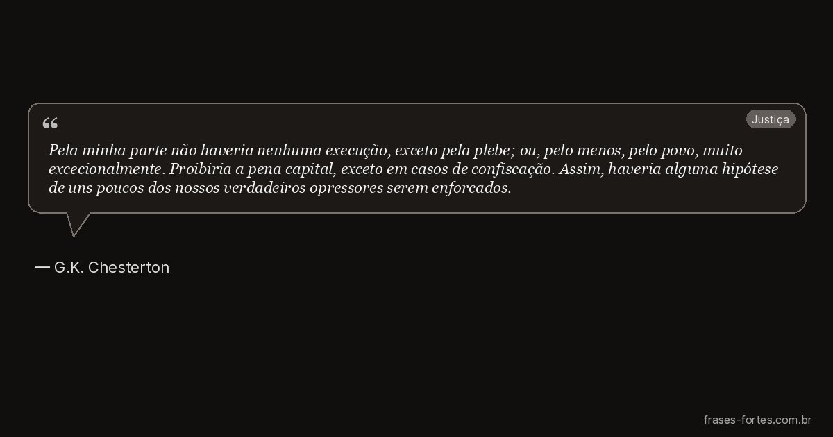 Frase de G.K. Chesterton