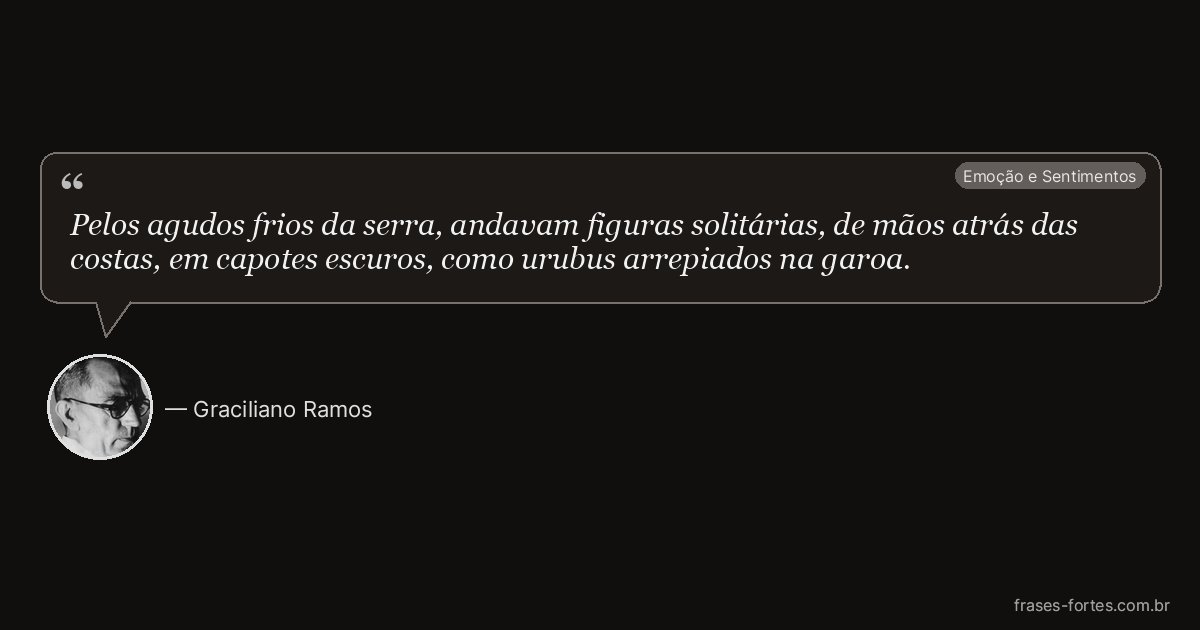 Frase de Graciliano Ramos
