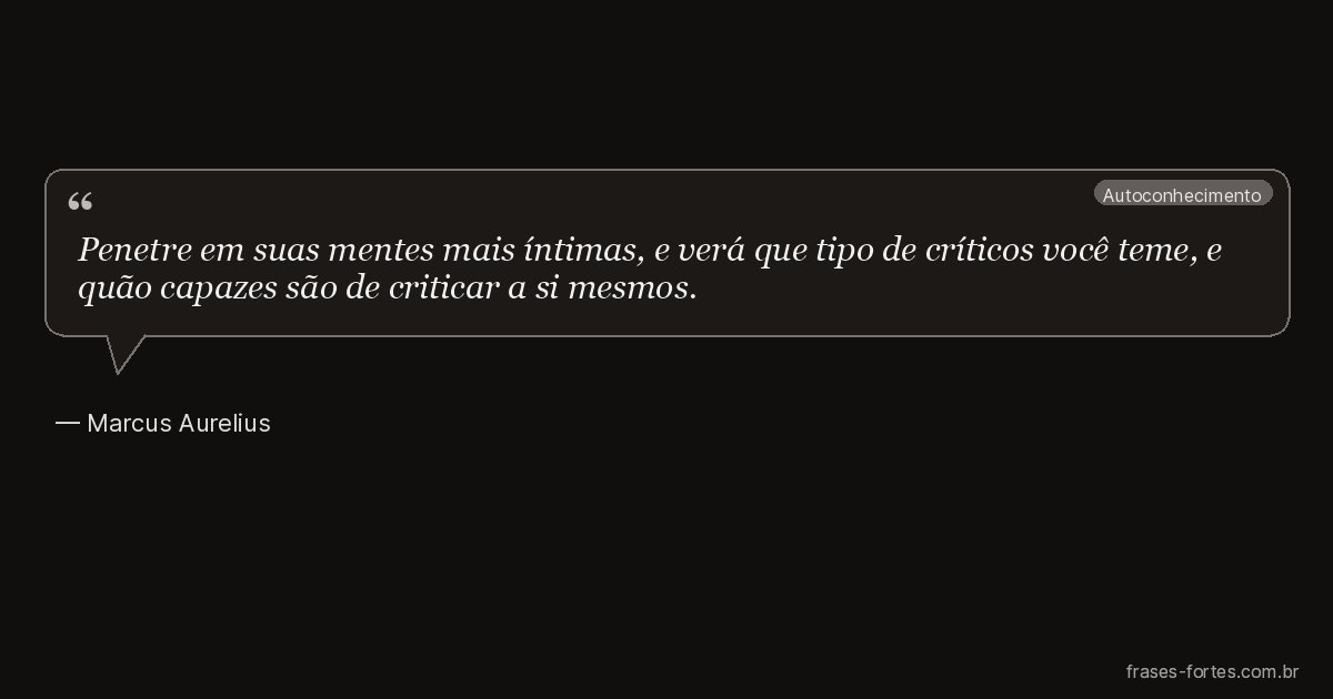Frase de Marcus Aurelius