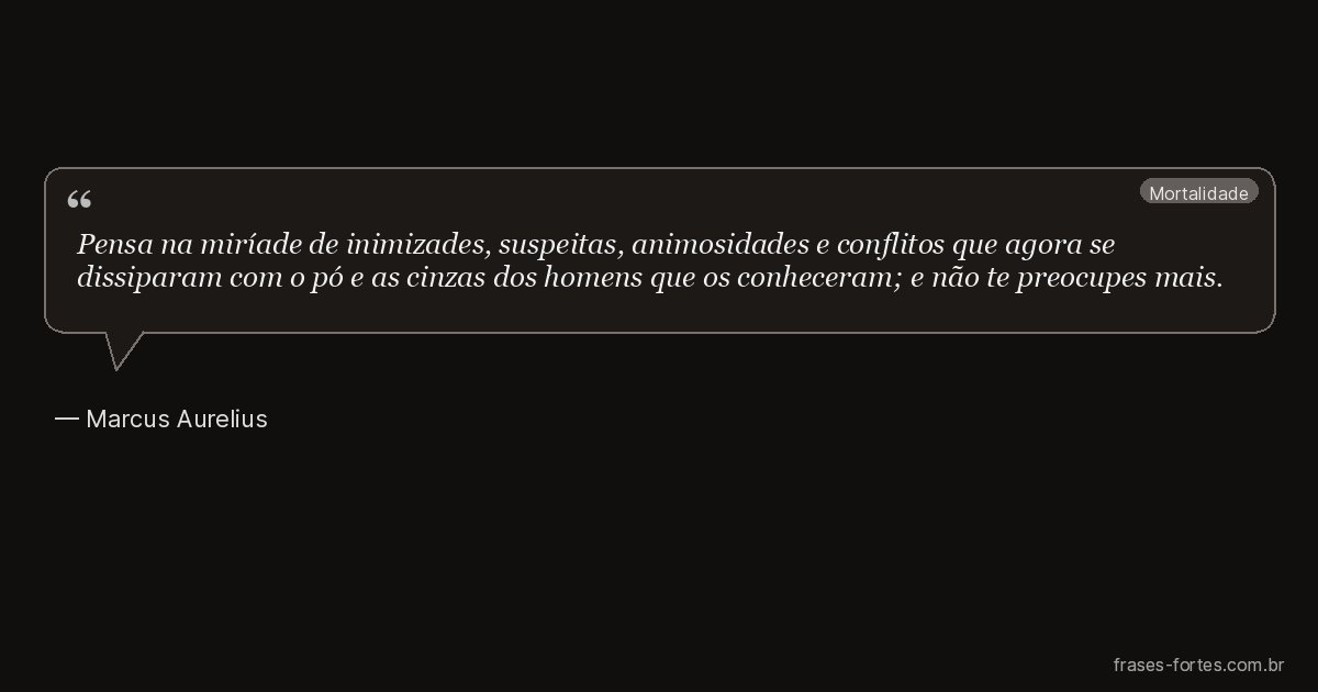 Frase de Marcus Aurelius