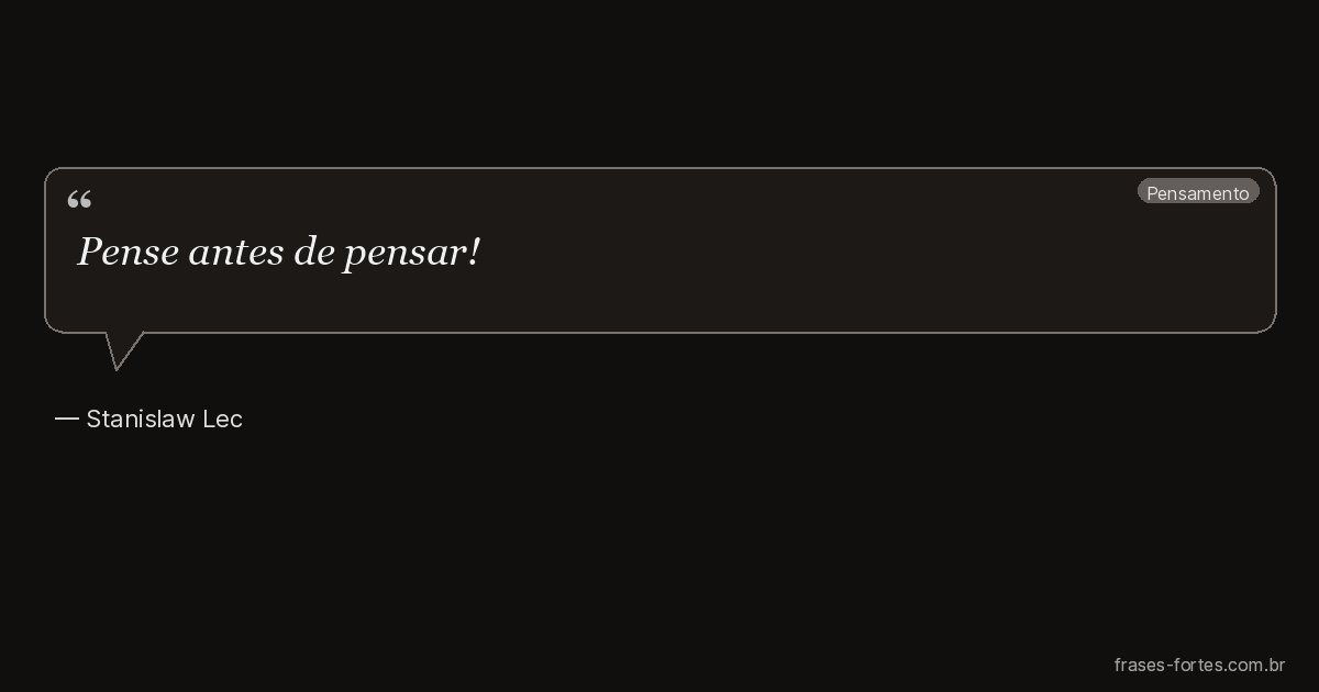Frase de Stanislaw Lec