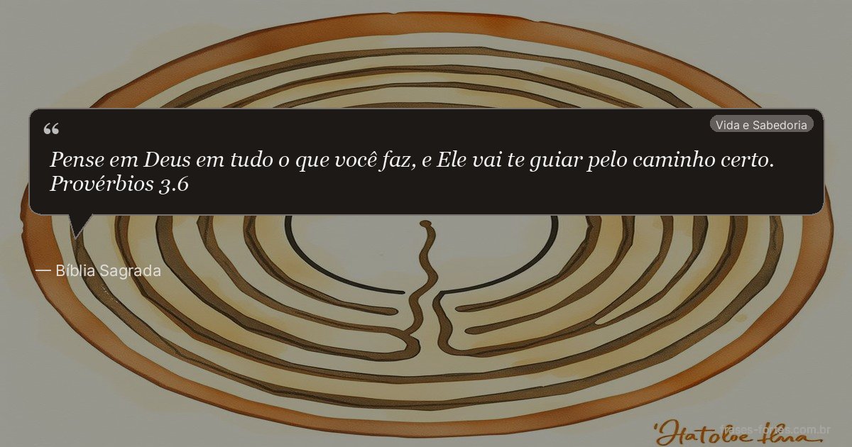 Frase de Bíblia Sagrada