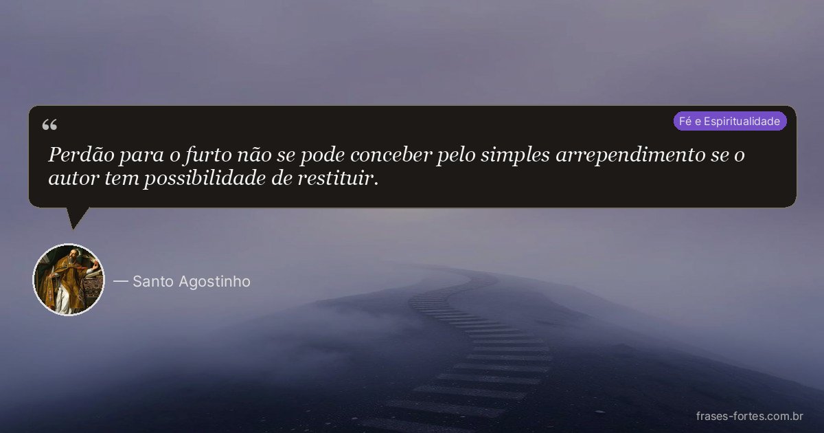 Frase de Santo Agostinho