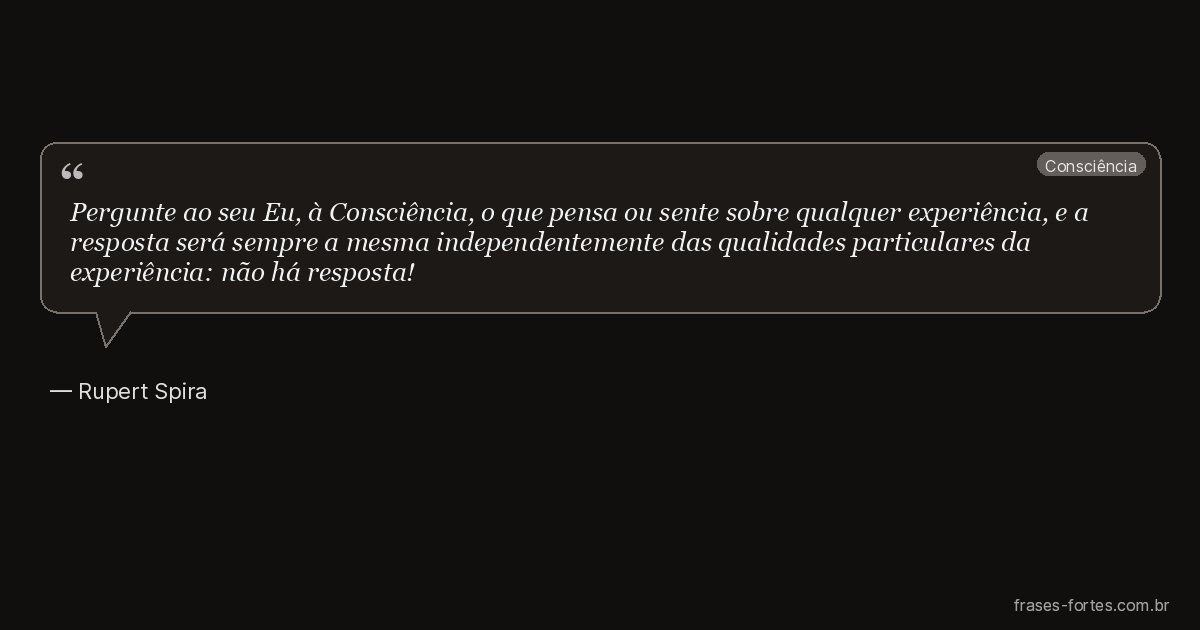 Frase de Rupert Spira