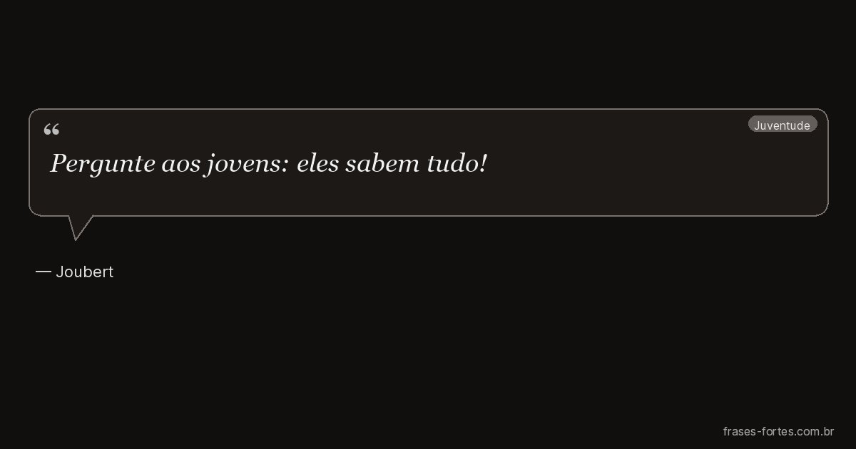 Frase de Joubert
