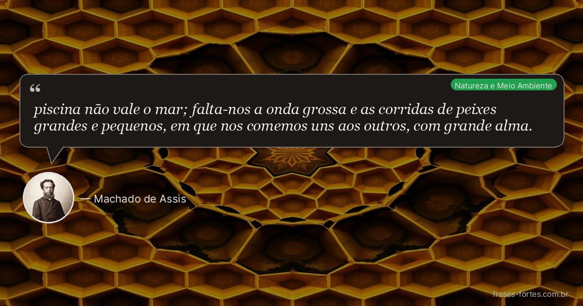 Frase de Machado de Assis