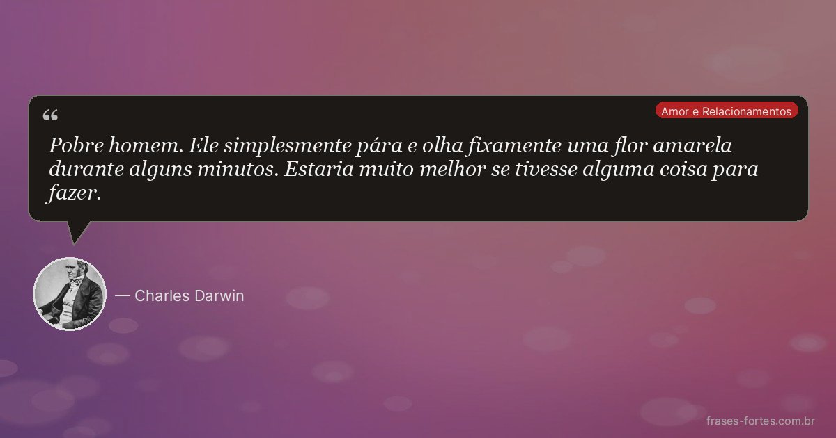 Frase de Charles Darwin