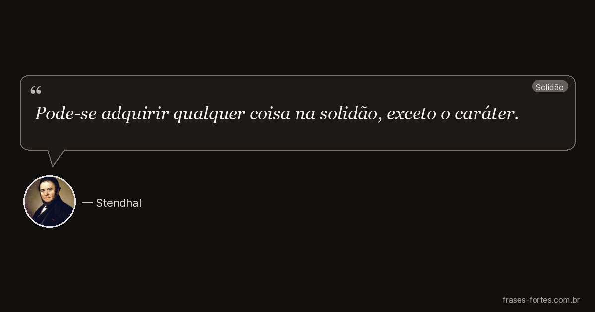 Frase de Stendhal