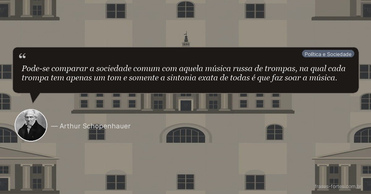 Frase de Arthur Schopenhauer