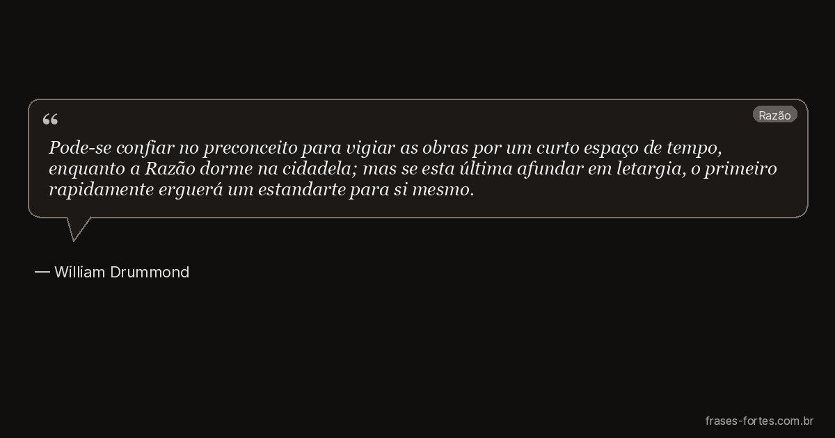 Frase de William Drummond
