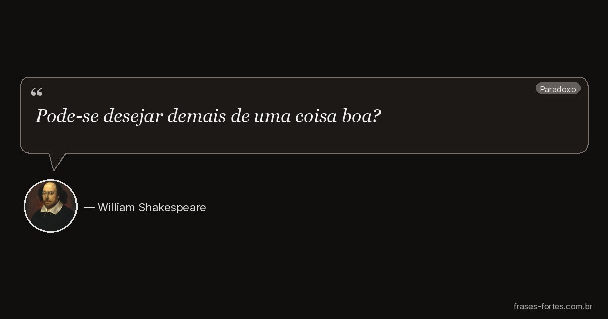 Frase de William Shakespeare