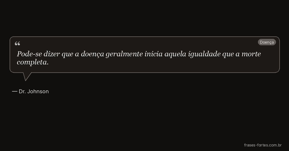 Frase de Dr. Johnson