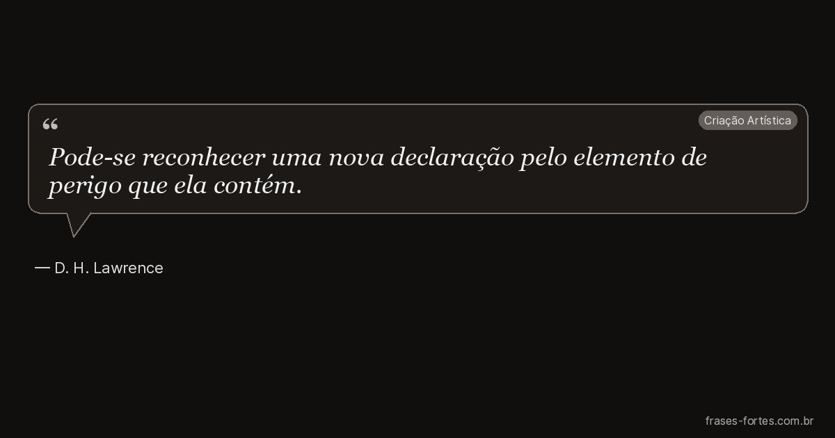 Frase de D. H. Lawrence