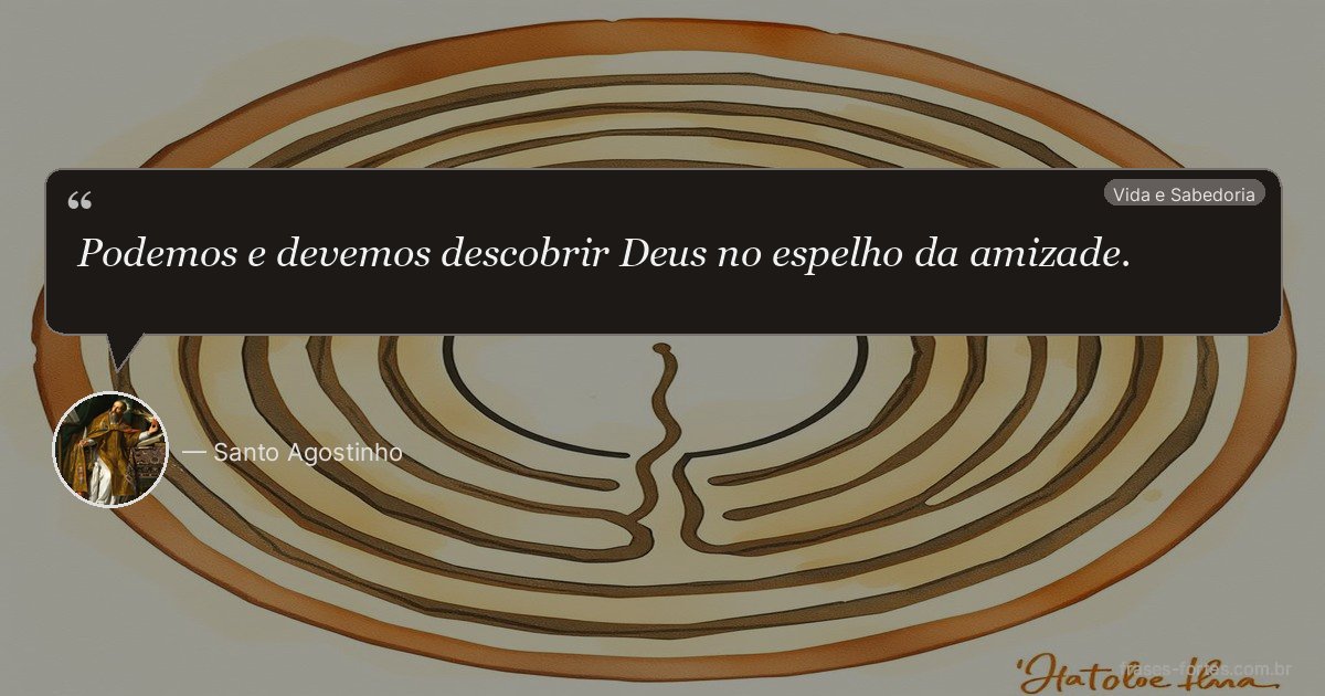 Frase de Santo Agostinho