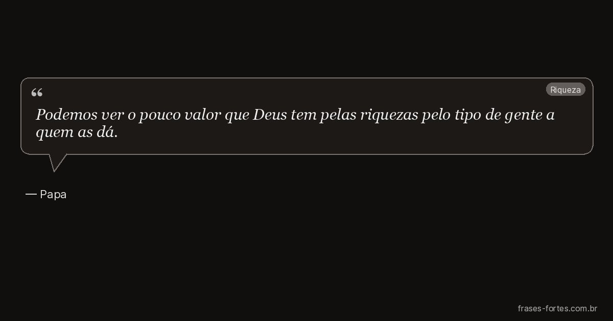 Frase de Papa